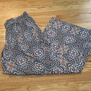 Christopher & Banks Black and White Patterned Pants